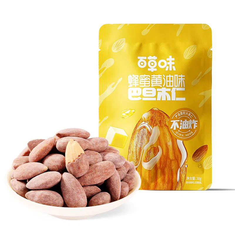 Honey butter flavor almond kernels 30gx3 bags 90 g