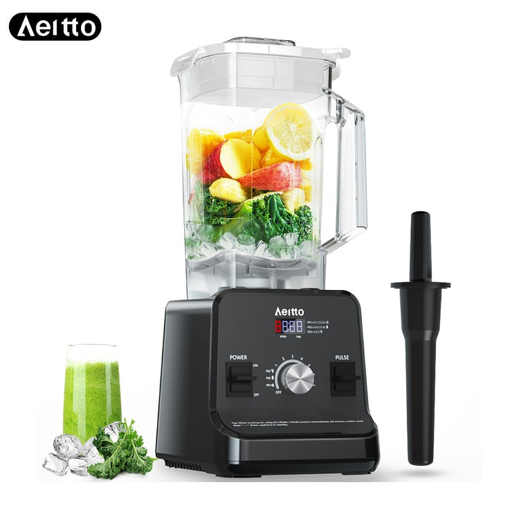 Aeitto 搅拌机，电动厨房搅拌机（黑色）