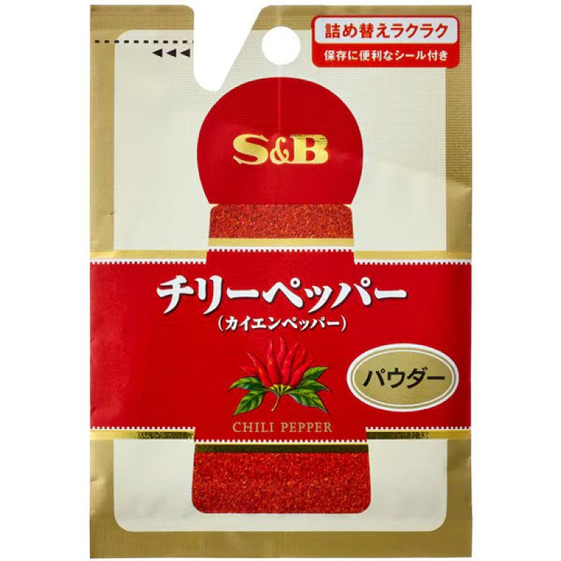 S&B Chili Pepper Powder, Refill 11g 1 each