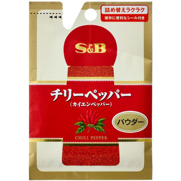 S&B Chili Pepper Powder, Refill 11g 1 each