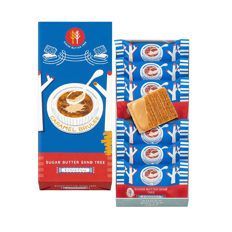 砂糖奶油树 黄油夹心饼干 焦糖布丁味 7枚 1 份