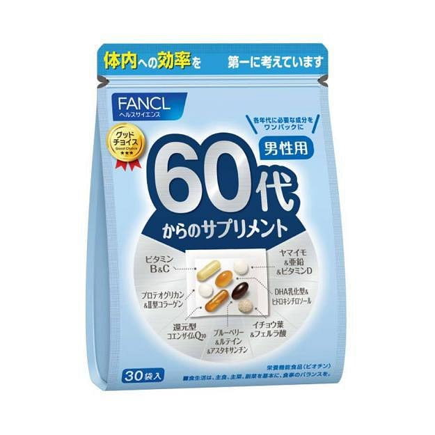 【日本直邮】FANCL男用八合一综合维生素 1 个
