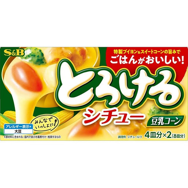 S&B Foods Melty Stew Soy Milk Corn 140g