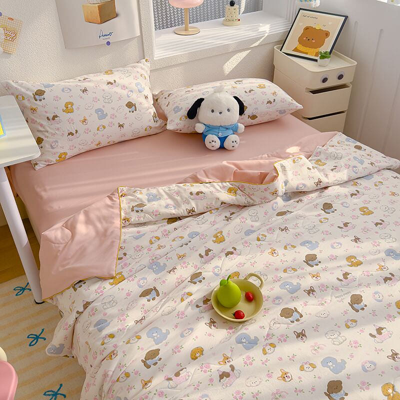 SnuggleSoft Soya Fiber Quilt Garden Friends-Twin 2000 g