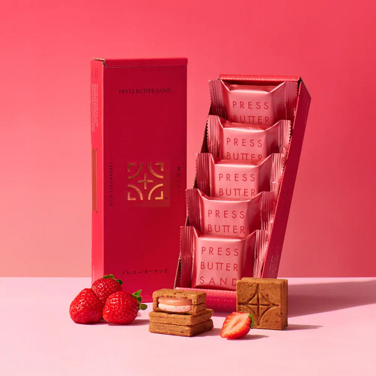 バターサンド〈贅沢いちご〉5個入 1 箱