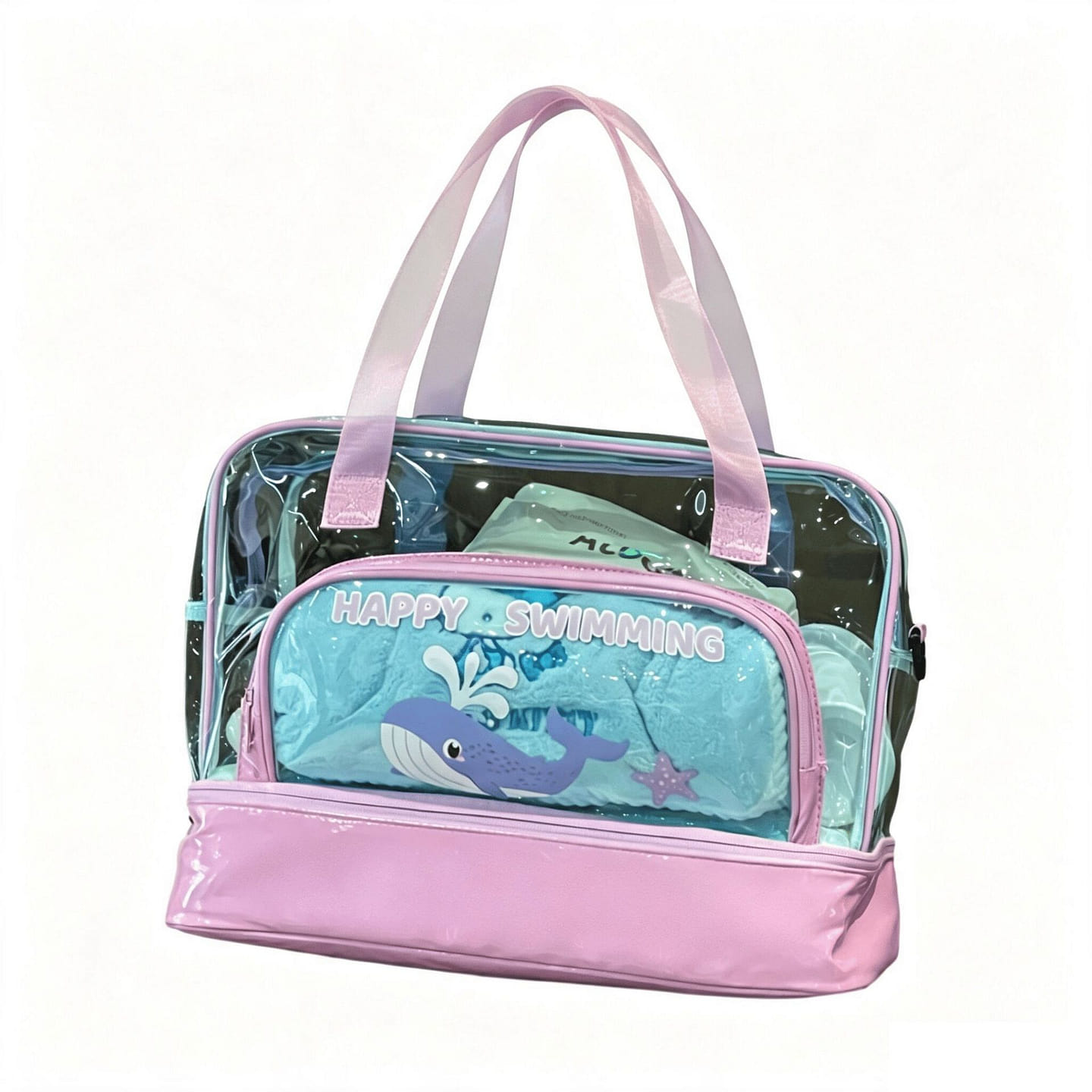 Dry-wet Separated Wimming Bag 41.5*28*19cm -Purple 1 count