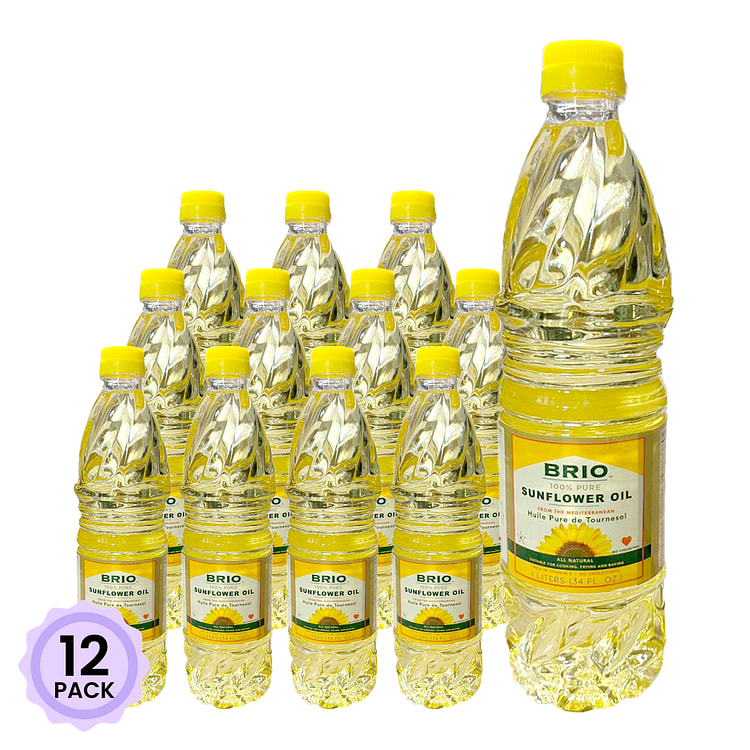 Brio 100% Sunflower Oil 33.8 液盎司*12 包