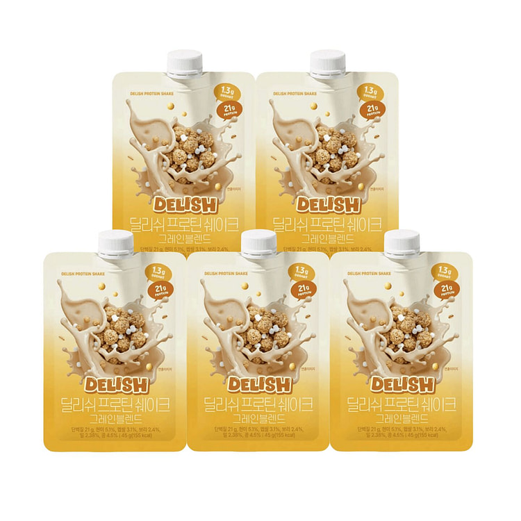 Protein Meal Replacement Shake Grain Flavor 5 each