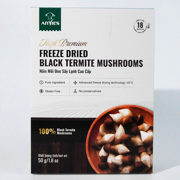 Anvies Freeze-Dried Termitomyces Heim Mushrooms