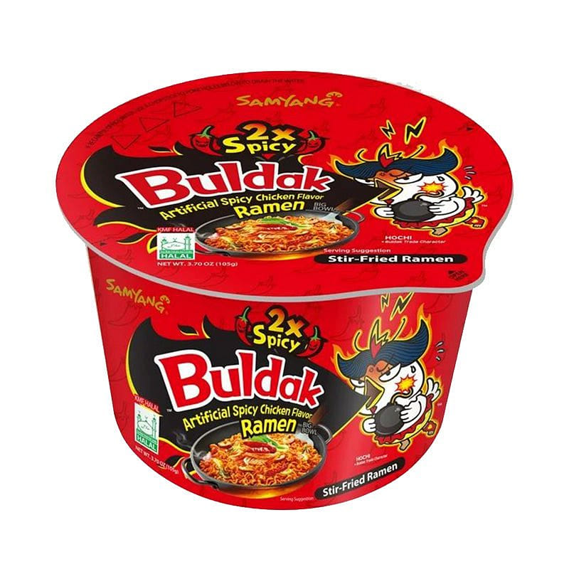 Samyang Buldak 2x Spicy Flavor Ramen Big Bowl – (105g) 1 each