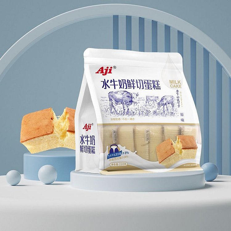 原味水牛奶鲜切蛋糕210g（内含六小袋）