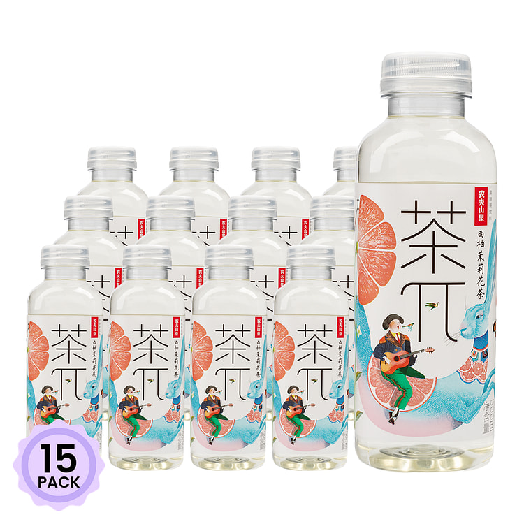 Tea Pi Jasmine Tea, Grapefruit Flavor 500 ml*15 pack