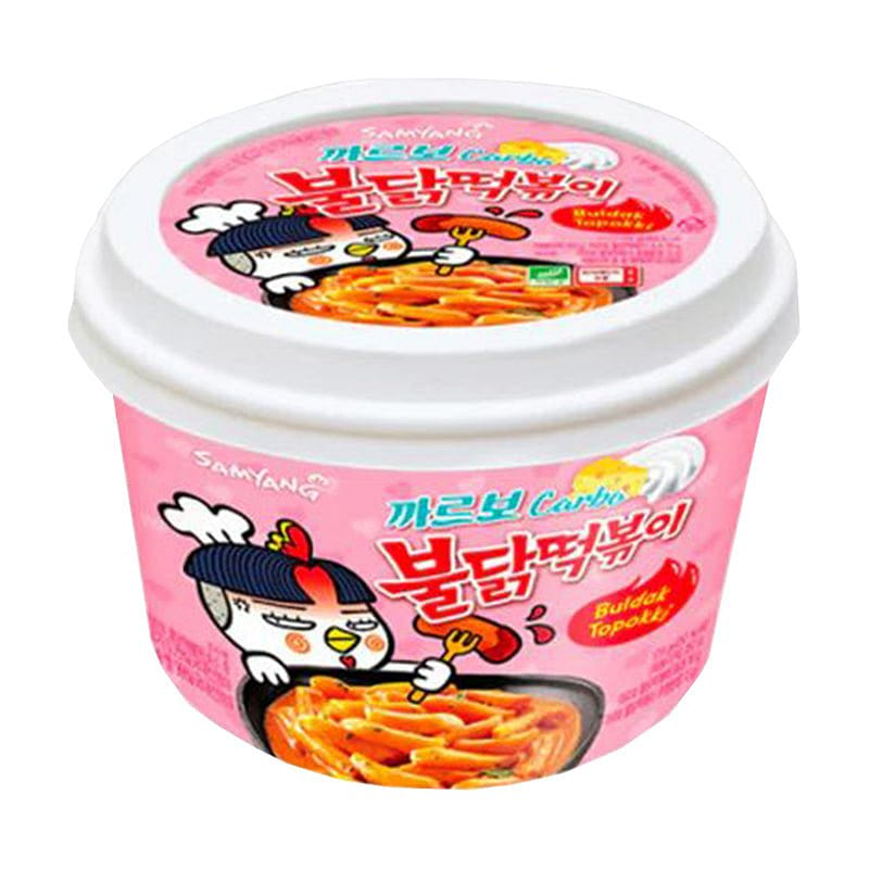 Samyang Buldak Korean Carbonara Flavor Instant Topokki 1 each