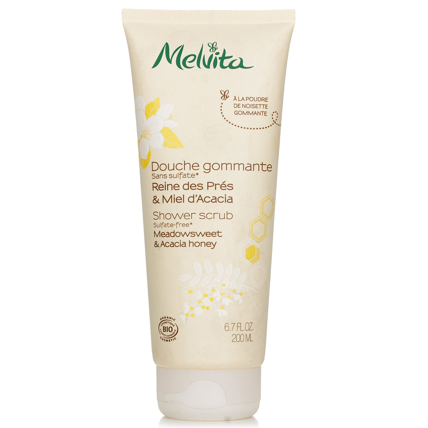 Melvita Meadowfoam Albizia Honey Shower Scrub 200ml/6.76oz 200 밀리리터