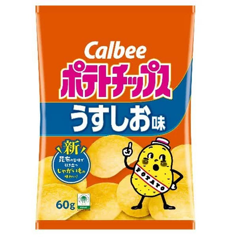 Calbee Potato Chips Light Salt Flavor 60g 1 each