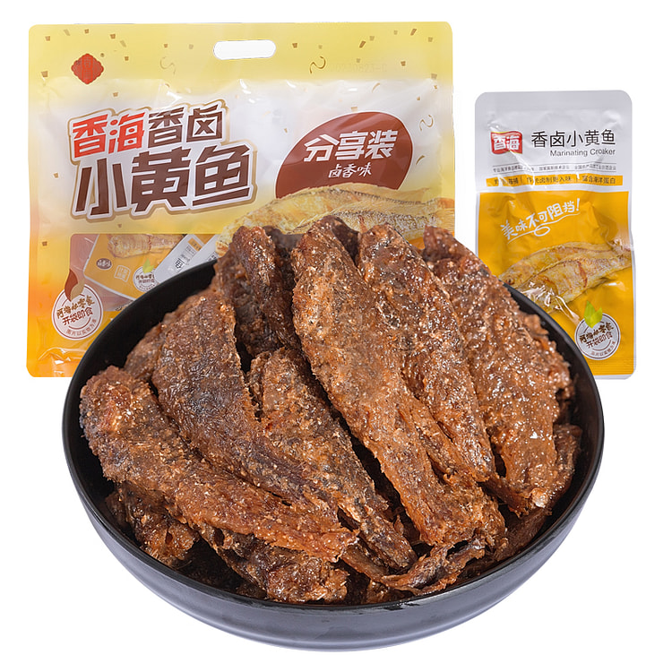 香海香卤小黄鱼鱼仔香卤味 248g*1袋装