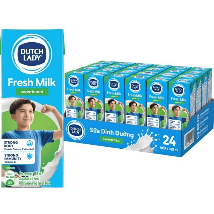 Dutch Lady Sữa tươi có đường - 6.1 Fl Oz 24 bottle
