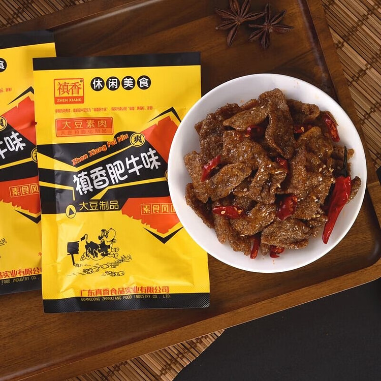 禛香肥牛辣条素肉经典 童年回忆 18g* 10包