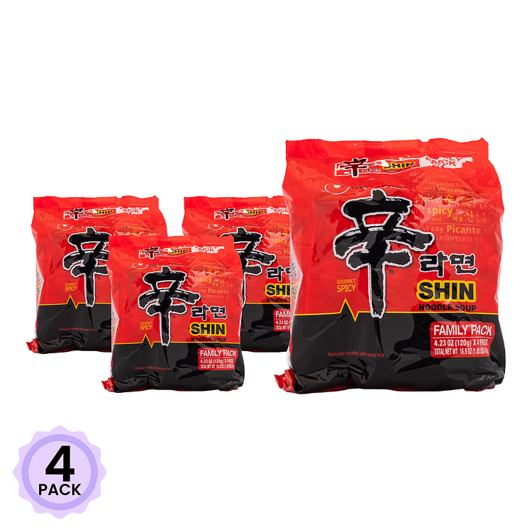 农心 辛拉面 家庭装 120g*4 480 克*4 包