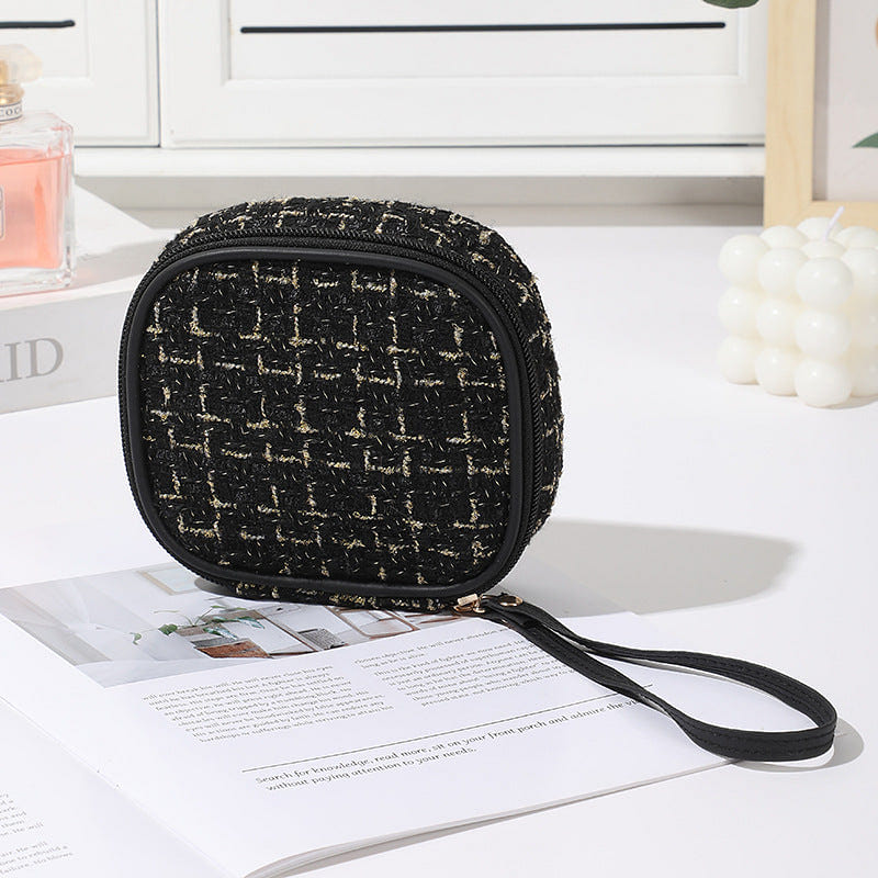 Makeup Bag Pouch for Travel, black 1 each
