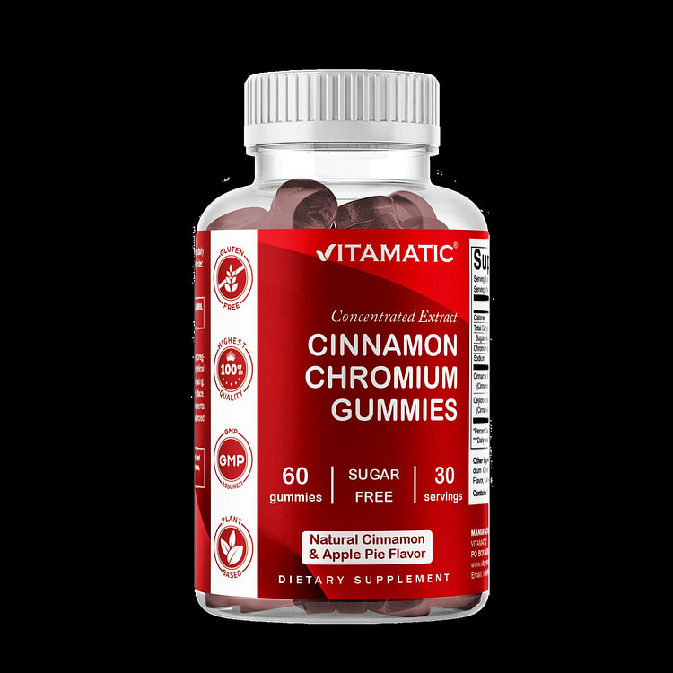 Sugar Free Cinnamon with Chormium 60 Gummies