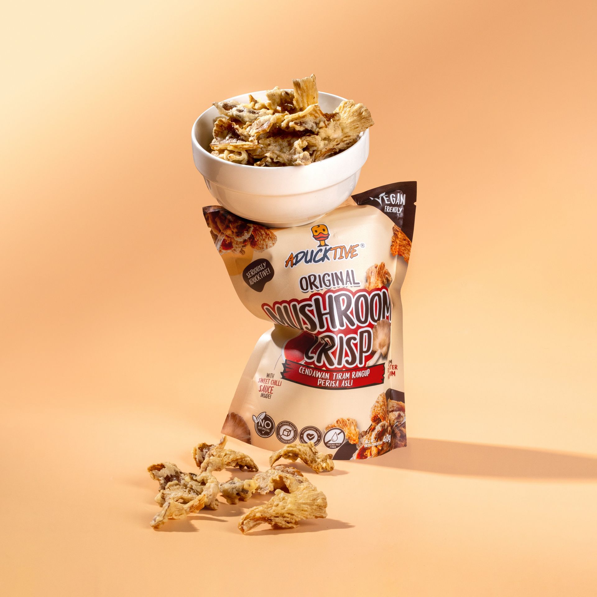 MUSHROOM CRISPS - ORIGINAL FLAVOR - 40 GRAMS 1 each