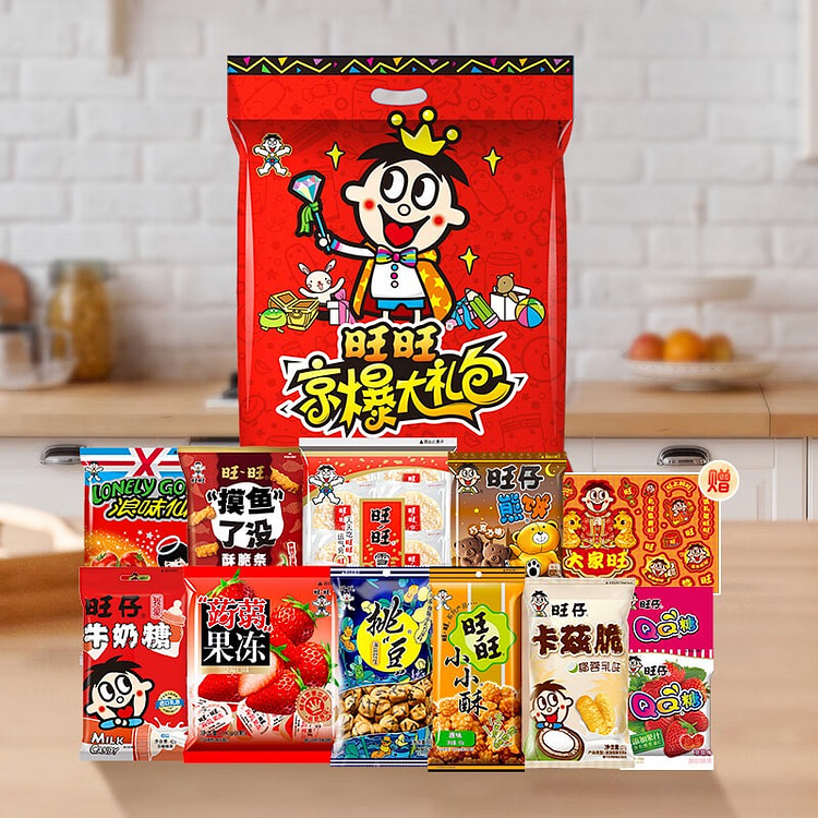 Want Want Snacks Gift Pack 600g Mix of 8 Snacks