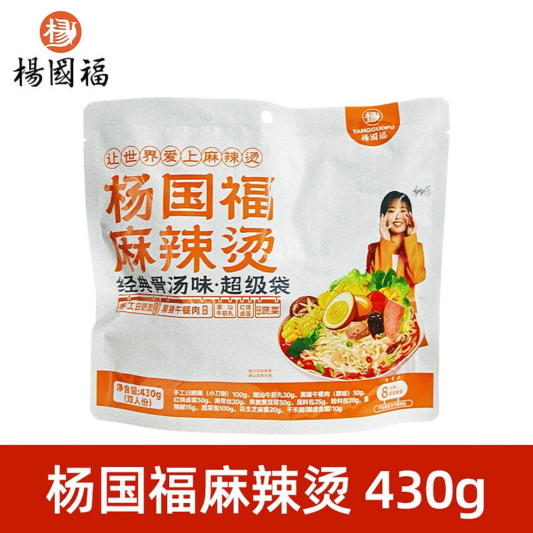 杨国福 经典骨汤味麻辣烫1袋 430 克