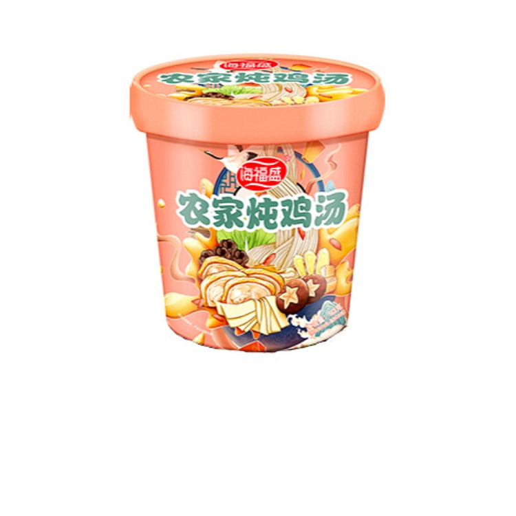 海福盛 农家炖鸡汤速食粉丝  92g*1桶装