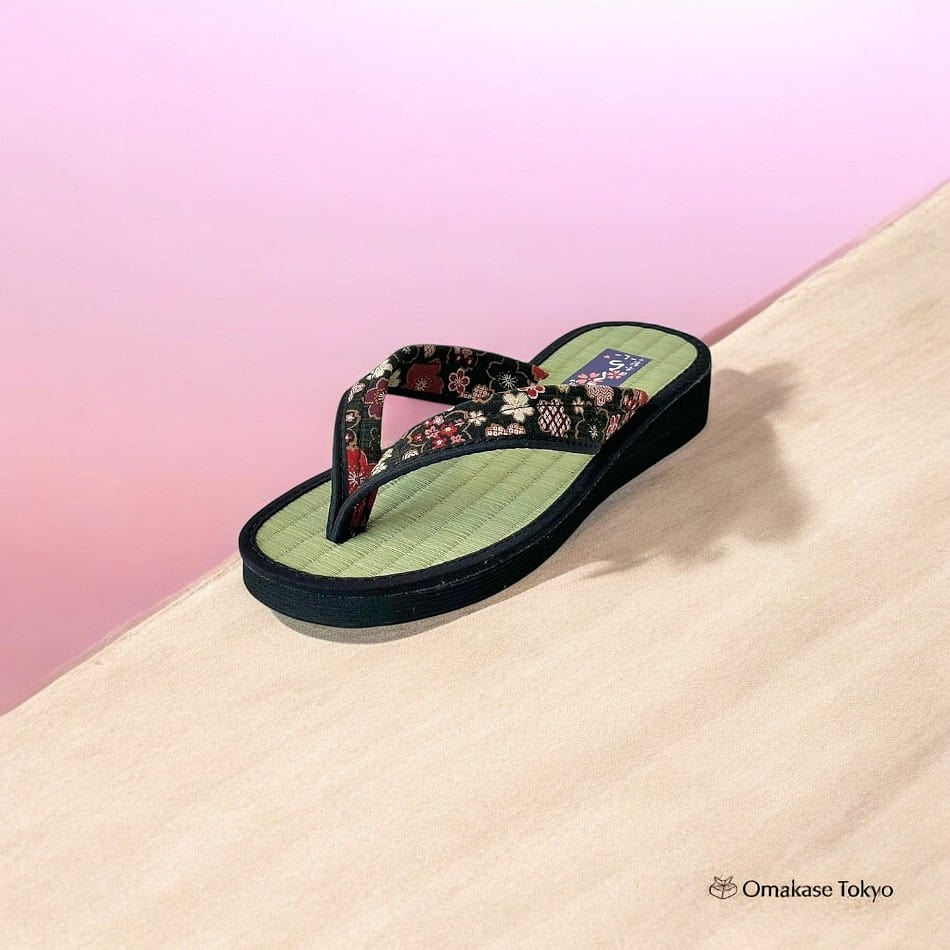 Daimyo Shokai Tatami Folding Sandals 3590 Black L 200 g