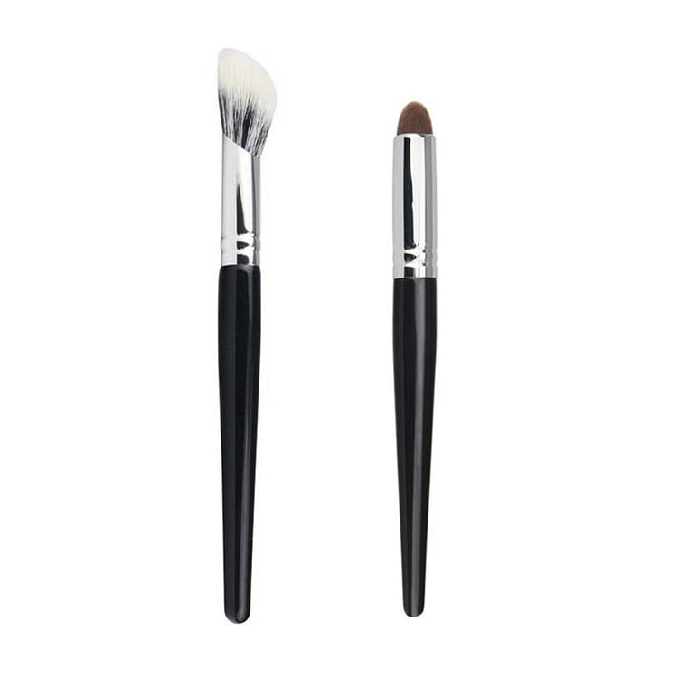 NOVAGLOW Wool Sculpting Blush Brush Set 2 Pieces 1 pack