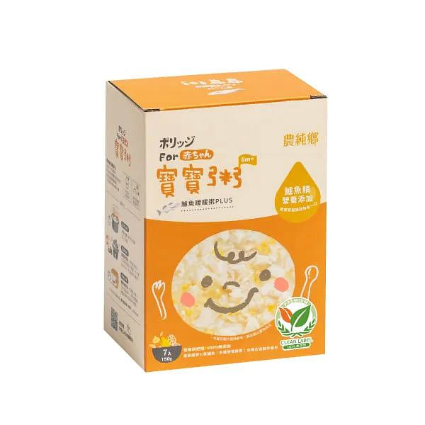 Taiwan Nong Chun Xiang Sea Bass Rice Porridge for 6+ Month Baby 1050 g