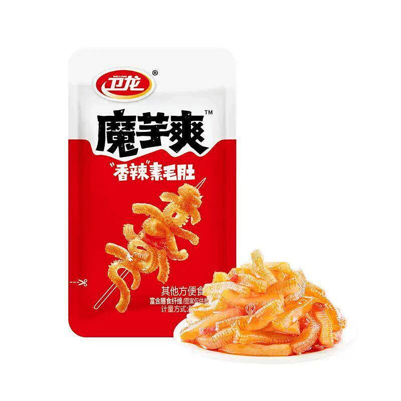 Weilong Spicy Beef Tripe Konjac Snack 10g*5 packs 50 g