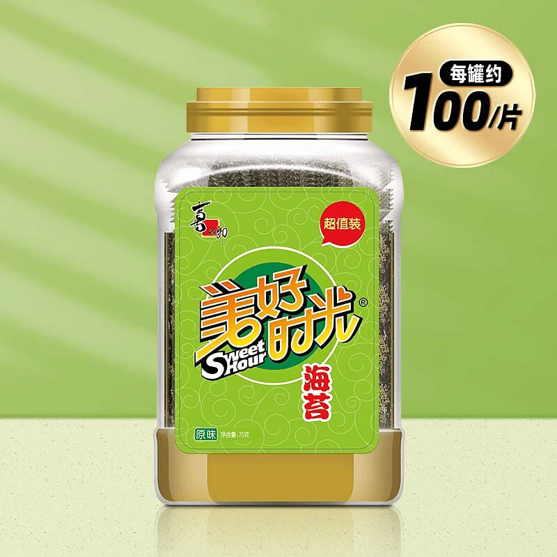 Original flavor filled seaweed slices 75g*1 bucket 75 g