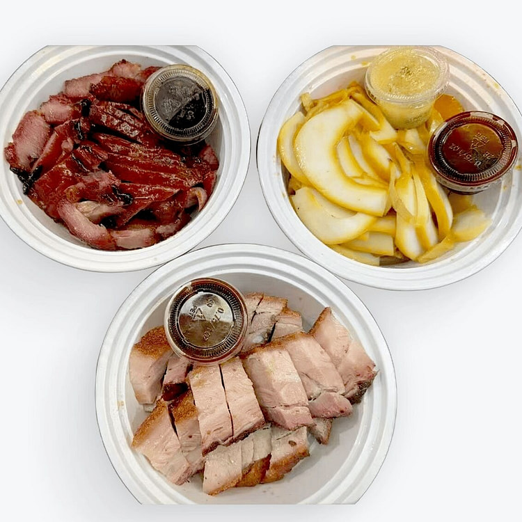 广式烧腊三拼 烧鸭 烧肉 叉烧 1 份
