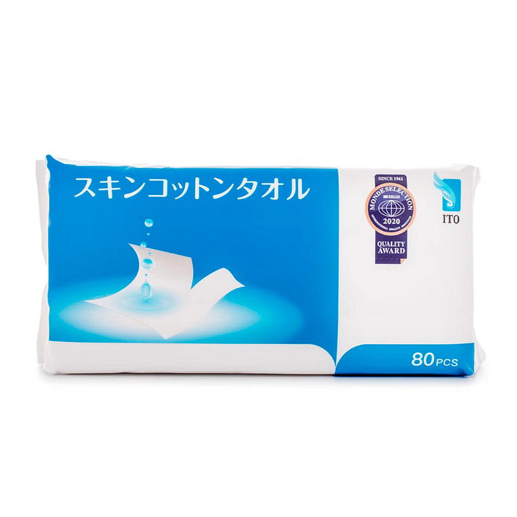 ITO Cotton Facial Cleansing Towel 80 Counts 1 pack
