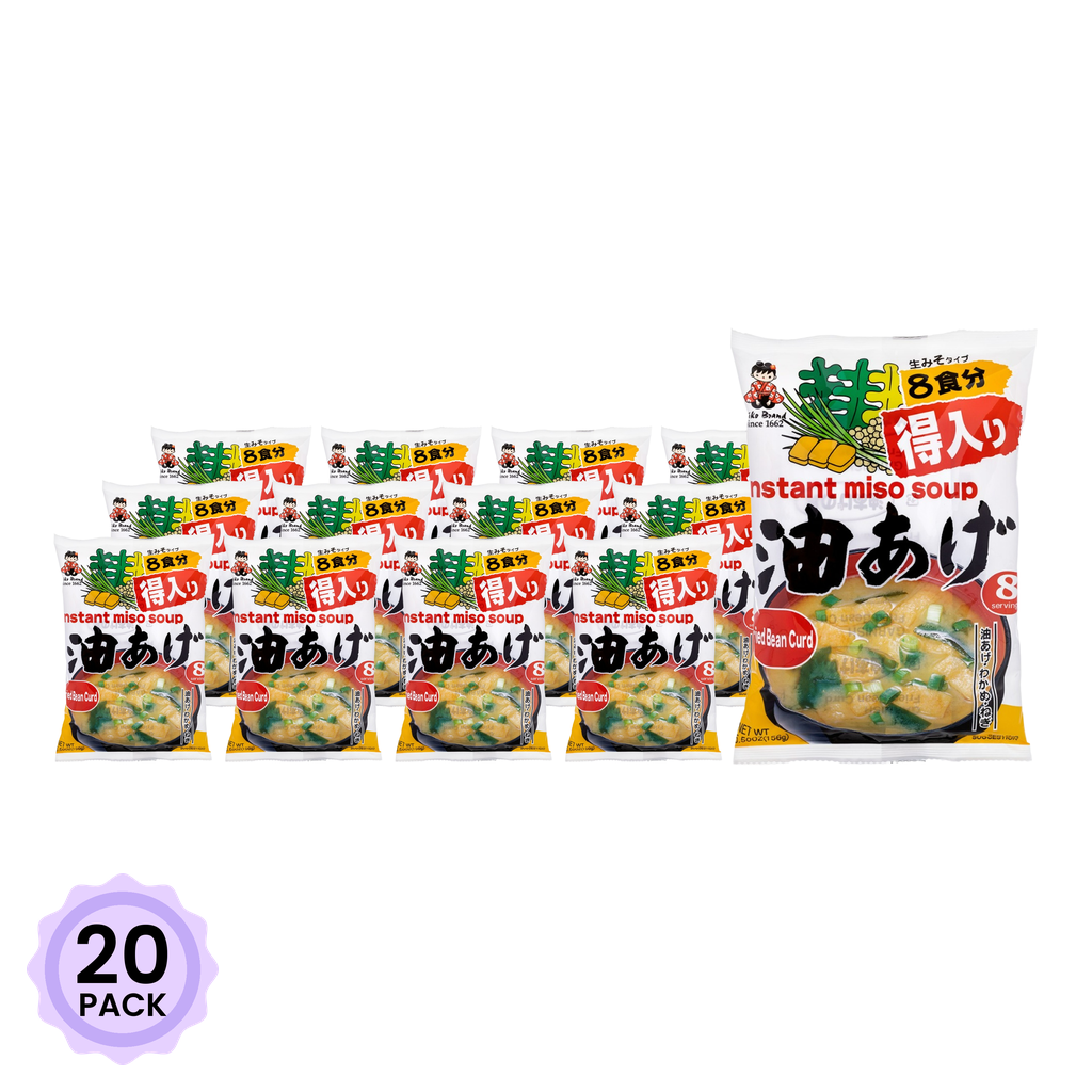 Miko インスタント味噌スープ 油あげ 8人前 6.21 オンス*20 パック - Weee!