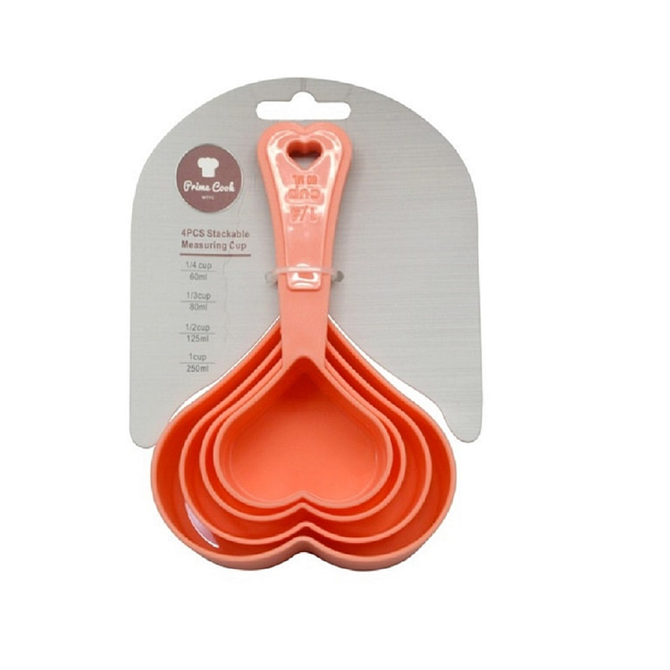 4 -Piece Plastic STACKABLE Measuring Cup Set 3.99 pack