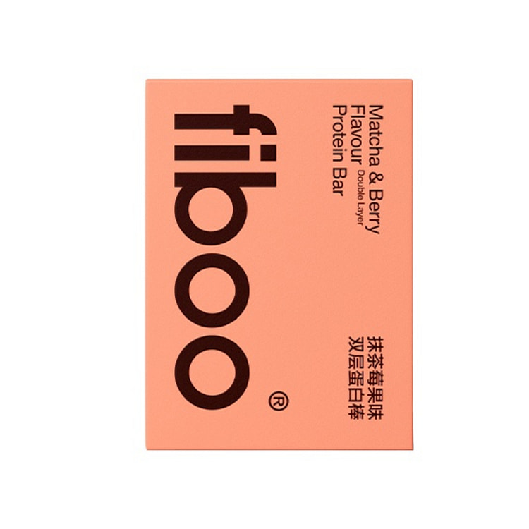 Fiboo Protein Bar Full Meal Replacement Energy Bar Whey 0 Extra Matcha Berr
