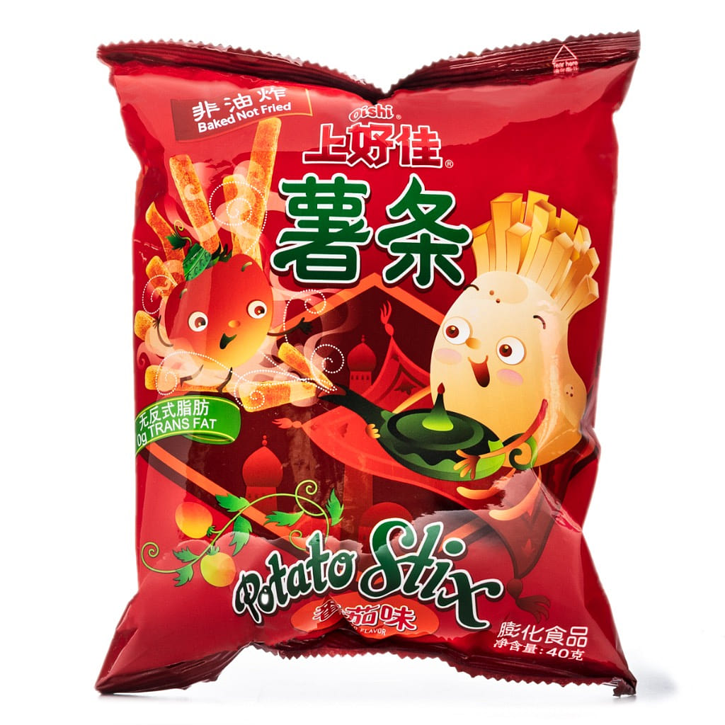 Oishi Potato Stix, Tomato Flavored 40 g*20 pack