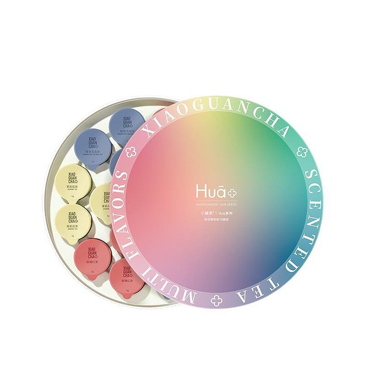 莫兰迪三拼花茶组合18罐装 72 克