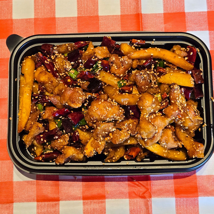 Spicy stir fried chicken 500-520g 1 each