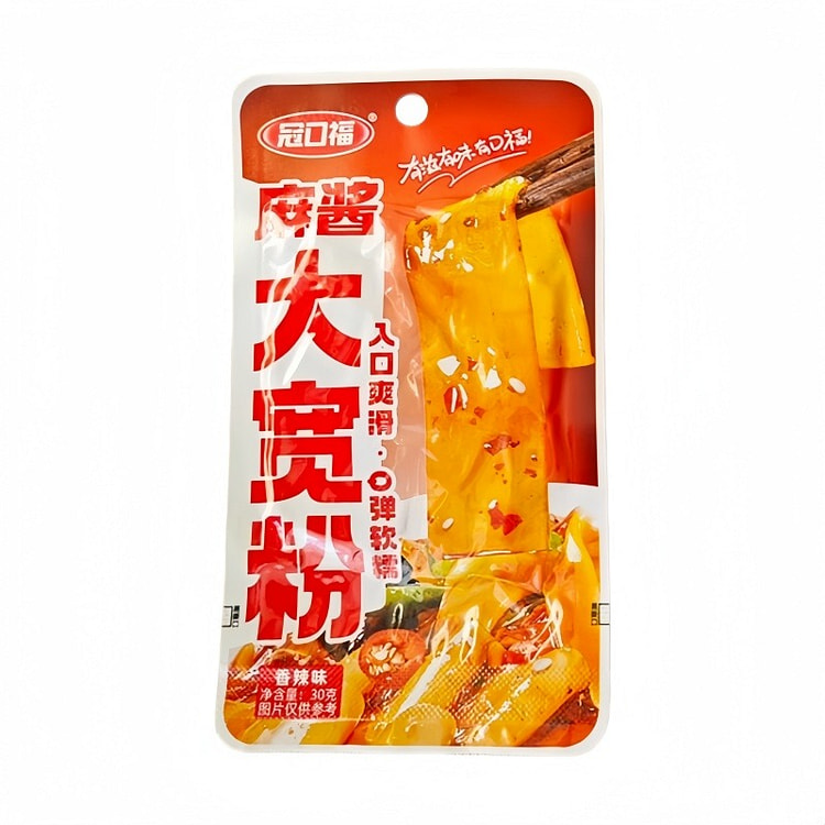 冠口福 大宽粉 香辣味30g 流汁宽粉吸汁香辣粉皮 1 包