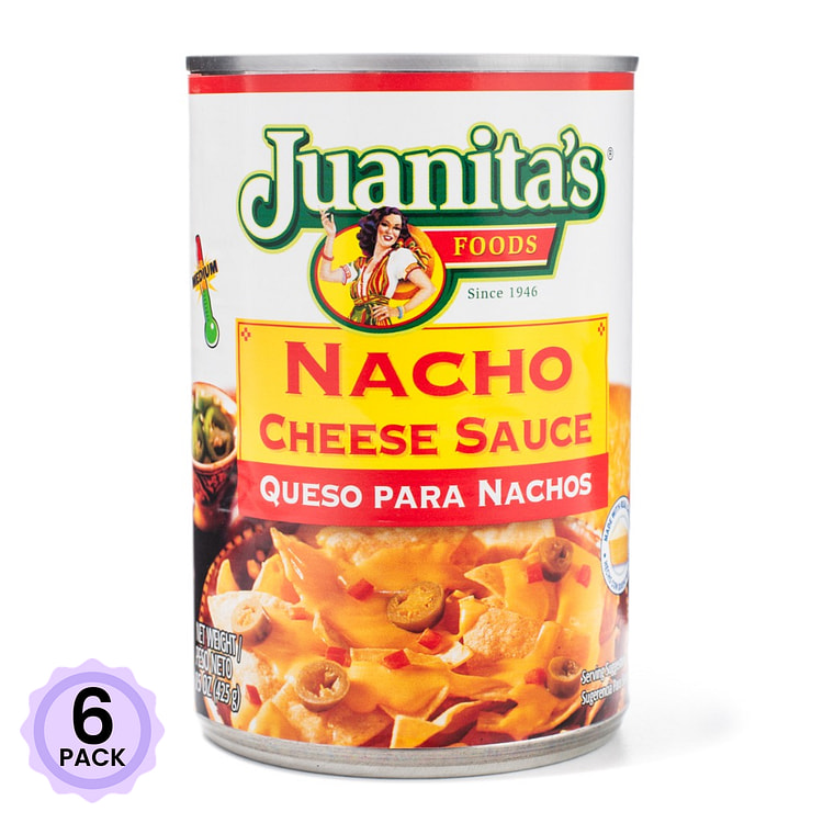 Juanitas 烤干酪辣味玉米片芝士酱 15 盎司*6 包