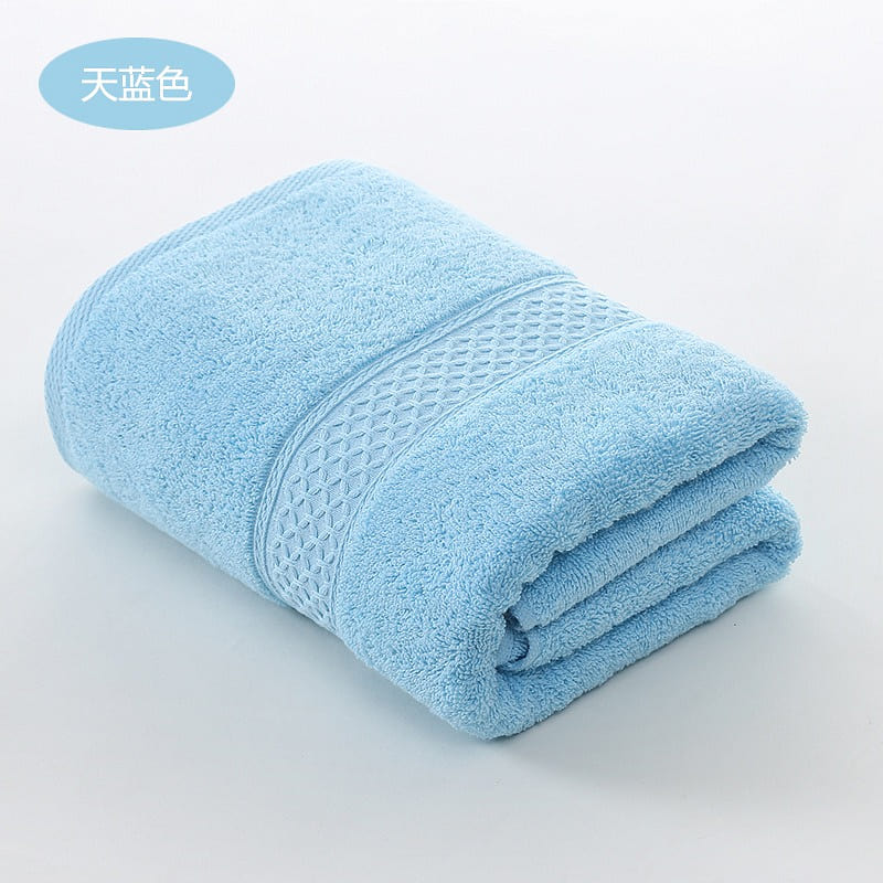Luxury 120g Thicker Cotton Extra Absorbent and Soft Towel 35*75cm, color: blue 1 each
