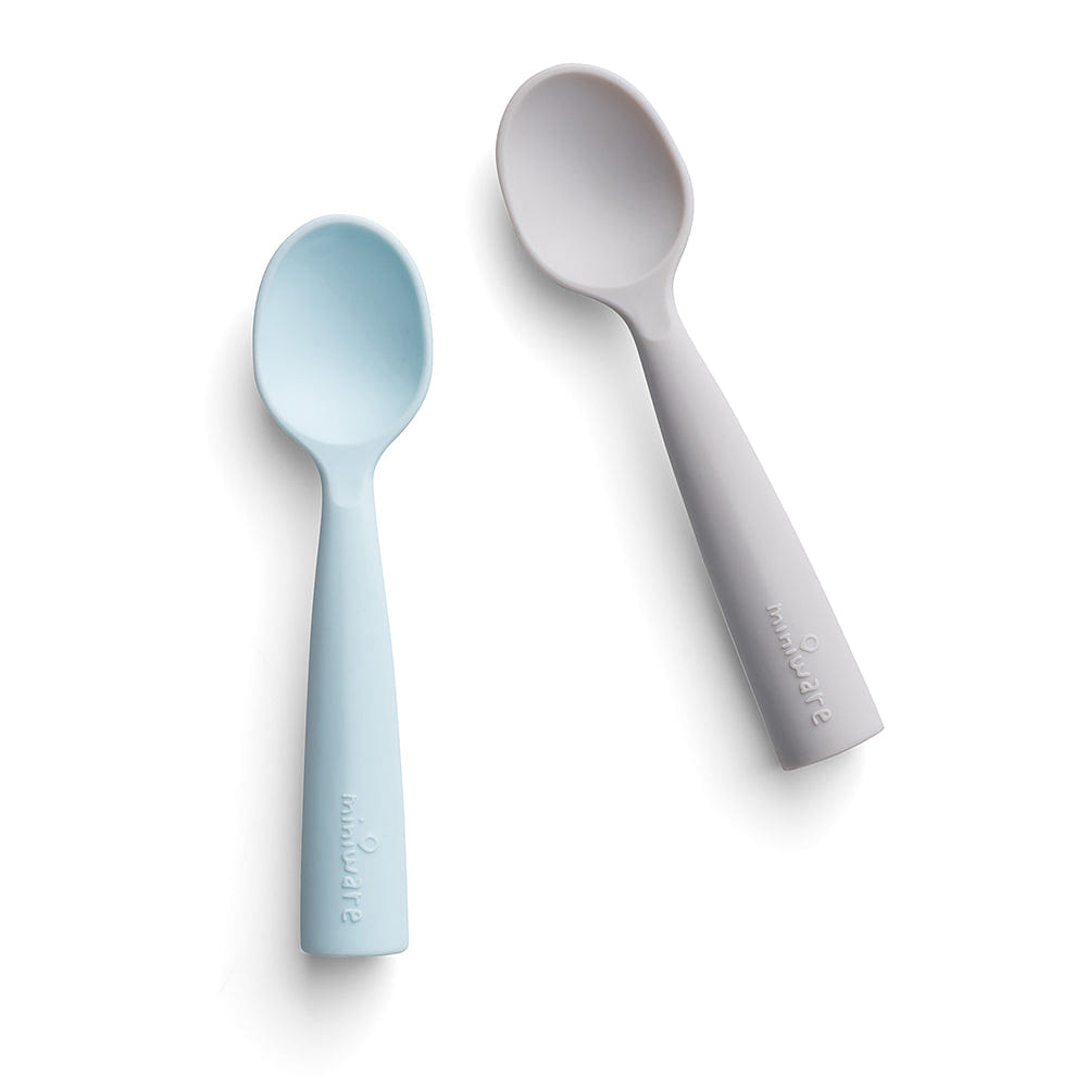 Miniware Teething Spoon Set Gray + Aqua 1 each