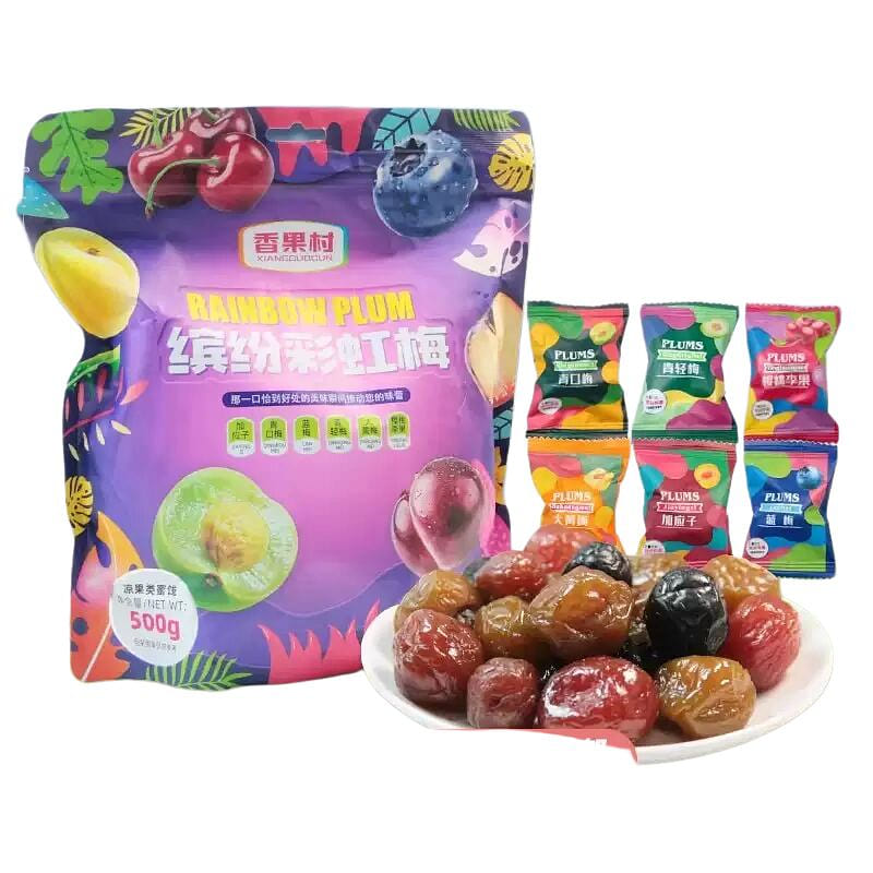 Bian Girl 500g Rainbow Plum*1 bag of plum snacks 500 g