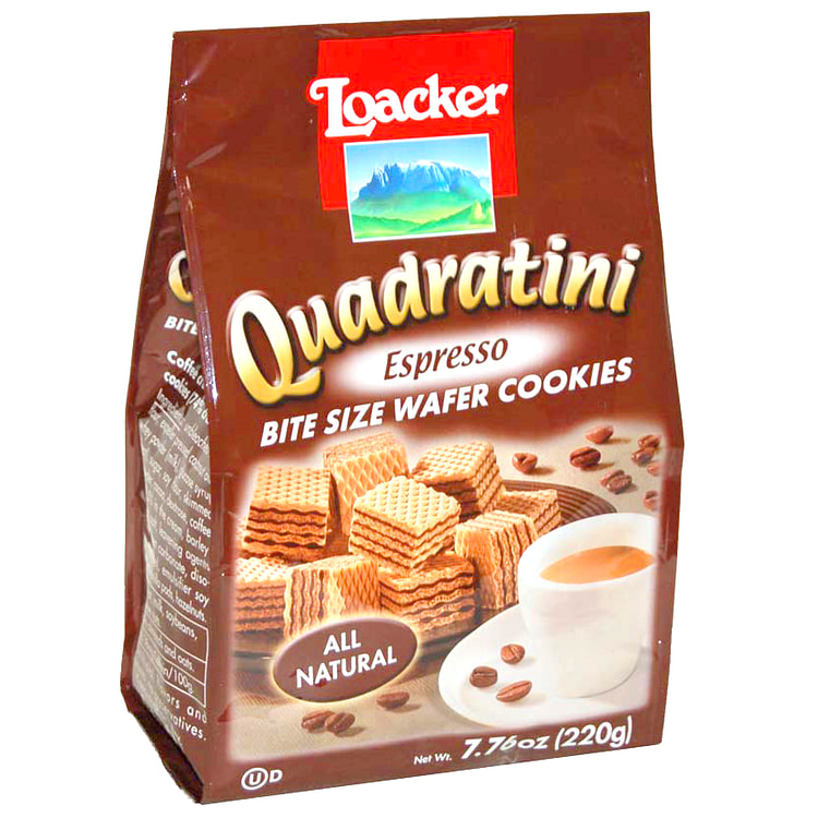 Loacker Espresso Quadratini, 7.76 oz