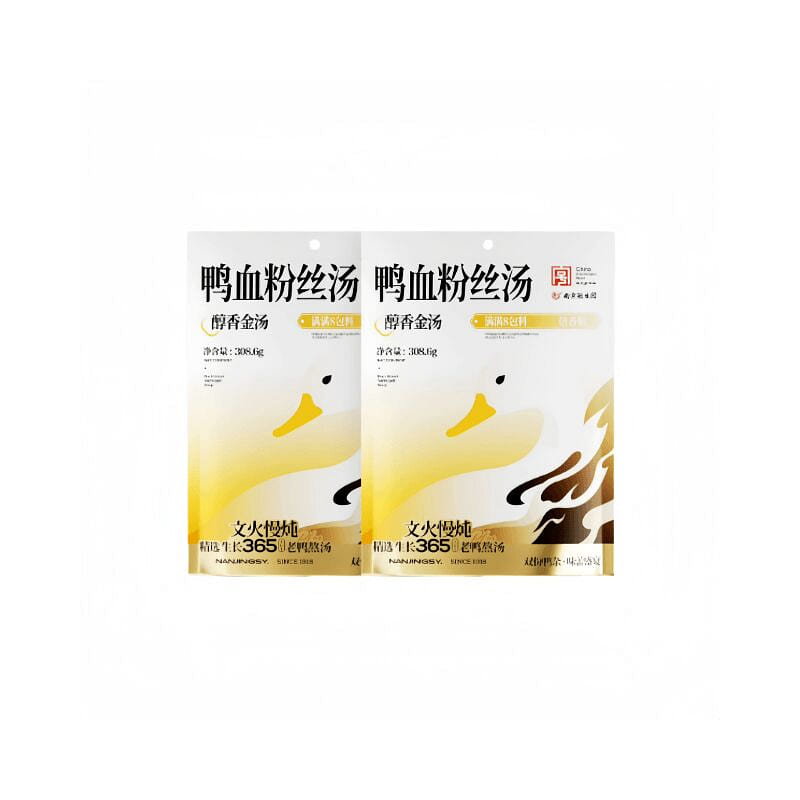 Guanshengyuan Golden Duck Blood Noodle 308g*2pk 308.6 g