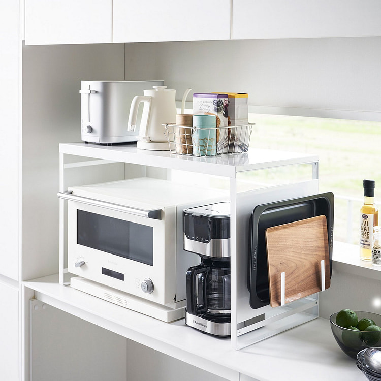 Kitchen Appliance Rack - Steel White
